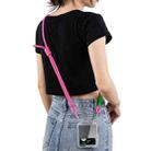 For Samsung Galaxy Z Flip3 GKK Airbag Hinge Full Coverage Phone Case with Crossbody Rope(Pink) - 3