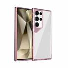 For Samsung Galaxy S24 Ultra 5G Ice Transparent Series TPU + PC + Acrylic Hybrid Phone Case(Pink) - 1