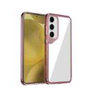 For Samsung Galaxy S24+ 5G Ice Transparent Series TPU + PC + Acrylic Hybrid Phone Case(Pink) - 1