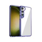 For Samsung Galaxy S23+ 5G Ice Transparent Series TPU + PC + Acrylic Hybrid Phone Case(Purple) - 1