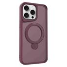 For iPhone 15 Pro Invisible Fulcrum Holder MagSafe Phone Case(Wine Red) - 1