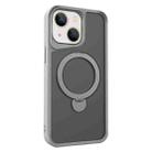 For iPhone 14 / 13 Invisible Fulcrum Holder MagSafe Phone Case(Grey) - 1