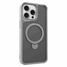 For iPhone 14 Pro Max Invisible Fulcrum Holder MagSafe Phone Case(Grey) - 1