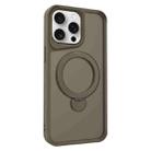 For iPhone 13 Pro Max Invisible Fulcrum Holder MagSafe Phone Case(Coffee) - 1