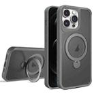 For iPhone 12 Pro Max Invisible Fulcrum Holder MagSafe Phone Case(Grey) - 1