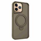 For iPhone 11 Pro Invisible Fulcrum Holder MagSafe Phone Case(Coffee) - 1