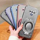 For Samsung Galaxy Note9 Plated Gradient Glitter Round Holder TPU Phone Case(Sierra Blue) - 2