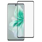 For vivo S18 Full Glue 9H HD 3D Curved Edge Tempered Glass Film(Black) - 1