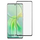 For vivo Y200 Pro Full Glue 9H HD 3D Curved Edge Tempered Glass Film(Black) - 1