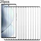 For vivo V29 Pro 25pcs Full Glue 9H HD 3D Curved Edge Tempered Glass Film(Black) - 1