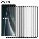 For vivo T3 Pro 5G 25pcs Full Glue 9H HD 3D Curved Edge Tempered Glass Film(Black) - 1