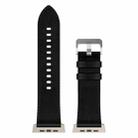 For Apple Watch Ultra 2 49mm Wilderness Top-grain Leather Watch Band(Titanium Connector Black) - 2