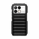 For Xiaomi Poco X6 Pro Capsule Series Candy Color TPU Phone Case(Black) - 1