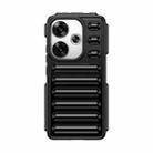 For Redmi Turbo 3 Capsule Series Candy Color TPU Phone Case(Black) - 1