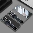 For Samsung Galaxy Z Fold6 GKK Integrated Plating TPU + Leather Supercar Full Coverage Phone Case(Titanium Grey) - 2