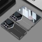 For Samsung Galaxy Z Fold6 GKK Integrated Plating Leather Knight Full Coverage Phone Case(Titanium Grey) - 2