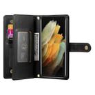 For Samsung Galaxy S21 Ultra 5G Nine Card-slot Zipper Wallet Bag Leather Phone Case(Black) - 3