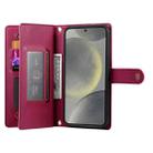 For Samsung Galaxy S24 5G Nine Card-slot Zipper Wallet Bag Leather Phone Case(Red) - 3