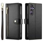 For Samsung Galaxy S24+ 5G Nine Card-slot Zipper Wallet Bag Leather Phone Case(Black) - 2