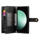 For Samsung Galaxy S25 Edge 5G Nine Card-slot Zipper Wallet Bag Leather Phone Case(Black) - 3