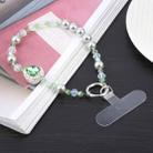 Mobile Phone Anti-lost Big Love Short Bead Chain(Green) - 1