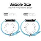 For Apple Watch Series 7 45mm / 6 & SE & 5 & 4 44mm / 3 & 2 & 1 42mm Two-tone Honeycomb Breathable Silicone Watch Band(Light Blue) - 6