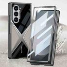 For Samsung Galaxy Z Fold6 GKK Integrated Leather Electroplating Supersonic Speed Shockproof Phone Case(Black) - 3