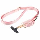 B1 Nylon Webbing Anti-lost Mobile Phone Long Lanyard(Pink) - 1