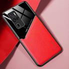 For Vivo X50 Pro+ All-inclusive Leather + Organic Glass Phone Case with Metal Iron Sheet(Red) - 1