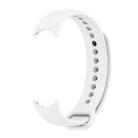 For Xiaomi Smart Band 9 / 8 MIJOBS Metal Buckle Solid Color Silicone Watch Band(White) - 2