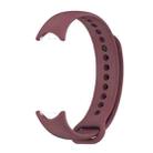 For Xiaomi Smart Band 9 / 8 MIJOBS Metal Buckle Solid Color Silicone Watch Band(Wine Red) - 2