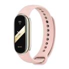 For Xiaomi Smart Band 9 / 8 MIJOBS Metal Buckle Solid Color Silicone Watch Band(Pink) - 1