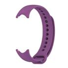 For Xiaomi Smart Band 9 / 8 MIJOBS Metal Buckle Solid Color Silicone Watch Band(Purple) - 2