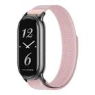 For Xiaomi Smart Band 9 / 8 MIJOBS Nylon Watch Band Wristband(Pink Black) - 1