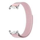 For Xiaomi Smart Band 9 / 8 MIJOBS Nylon Watch Band Wristband(Pink Silver) - 2