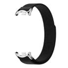 For Xiaomi Smart Band 9 / 8 MIJOBS Nylon Watch Band Wristband(Black Silver) - 2