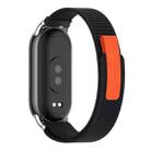 For Xiaomi Smart Band 9 / 8 MIJOBS Nylon Watch Band Wristband(Black Silver) - 3