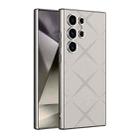 For Samsung Galaxy S24 Ultra 5G GKK Asterism Metal Paint Skin Feel Leather Full Coverage Phone Case, Not Included Pen(Grey) - 1