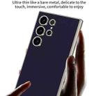 For Samsung Galaxy S23 Ultra 5G GKK Metal Paint Skin Feel Leather Full Coverage Phone Case(Purple) - 3