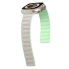 For Apple Watch Ultra 2 49mm Two-color Magnetic Silicone Watch Band(Starlight Mint) - 2