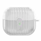 For Samsung Galaxy Buds3 Shell Look Earbuds Box Protective Case with Security Lock(Transparent) - 2