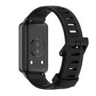 For Honor Band 9 MIJOBS Flat Hole Breathable TPU Watch Band(Black) - 3