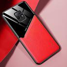 For Xiaomi Redmi 10X 5G All-inclusive Leather + Organic Glass Phone Case with Metal Iron Sheet(Red) - 1
