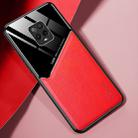 For Xiaomi Redmi 10X Pro 5G All-inclusive Leather + Organic Glass Phone Case with Metal Iron Sheet(Red) - 1