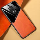 For Xiaomi Redmi 10X Pro 5G All-inclusive Leather + Organic Glass Phone Case with Metal Iron Sheet(Orange) - 1