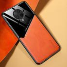 For Xiaomi Redmi K30 Pro All-inclusive Leather + Organic Glass Phone Case with Metal Iron Sheet(Orange) - 1