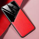 For Xiaomi Redmi Note 8 Pro All-inclusive Leather + Organic Glass Phone Case with Metal Iron Sheet(Red) - 1