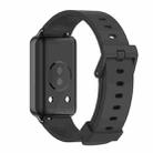 For Honor Band 9 MIJOBS Solid Color Silicone Watch Band(Khaki Green Black) - 3