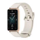 For Honor Band 9 MIJOBS Solid Color Silicone Watch Band(Gray Rose Gold) - 1