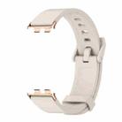 For Honor Band 9 MIJOBS Solid Color Silicone Watch Band(Gray Rose Gold) - 2